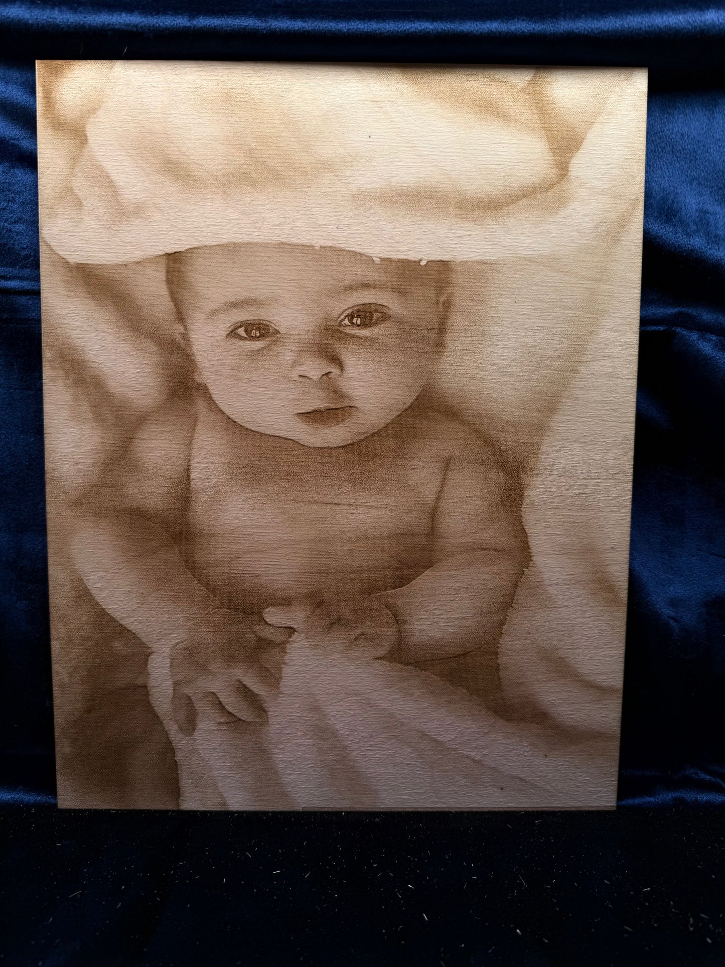 11"x14" Custom Laser-Engraved Portrait on Wood