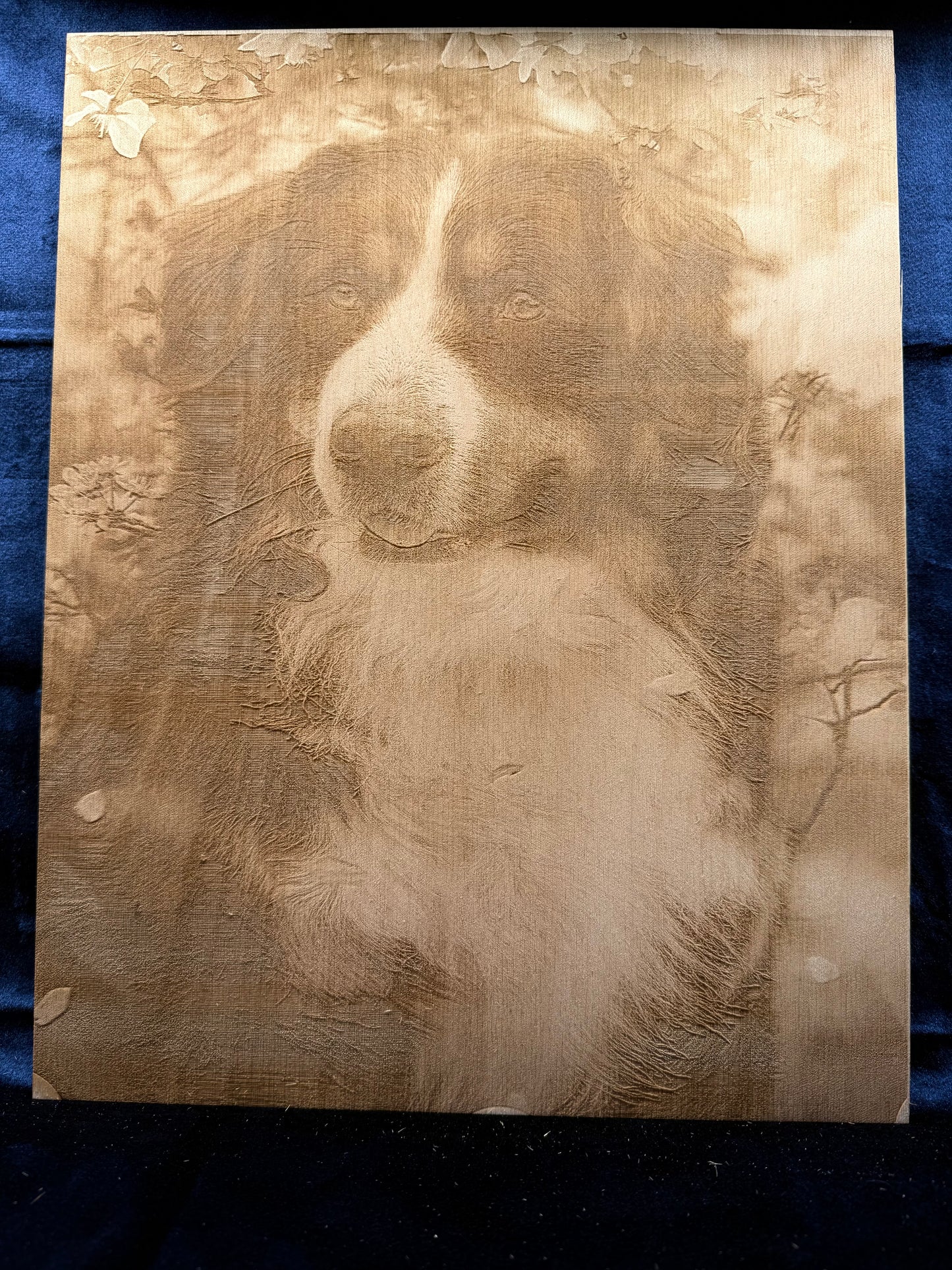 11"x14" Custom Laser-Engraved Portrait on Wood