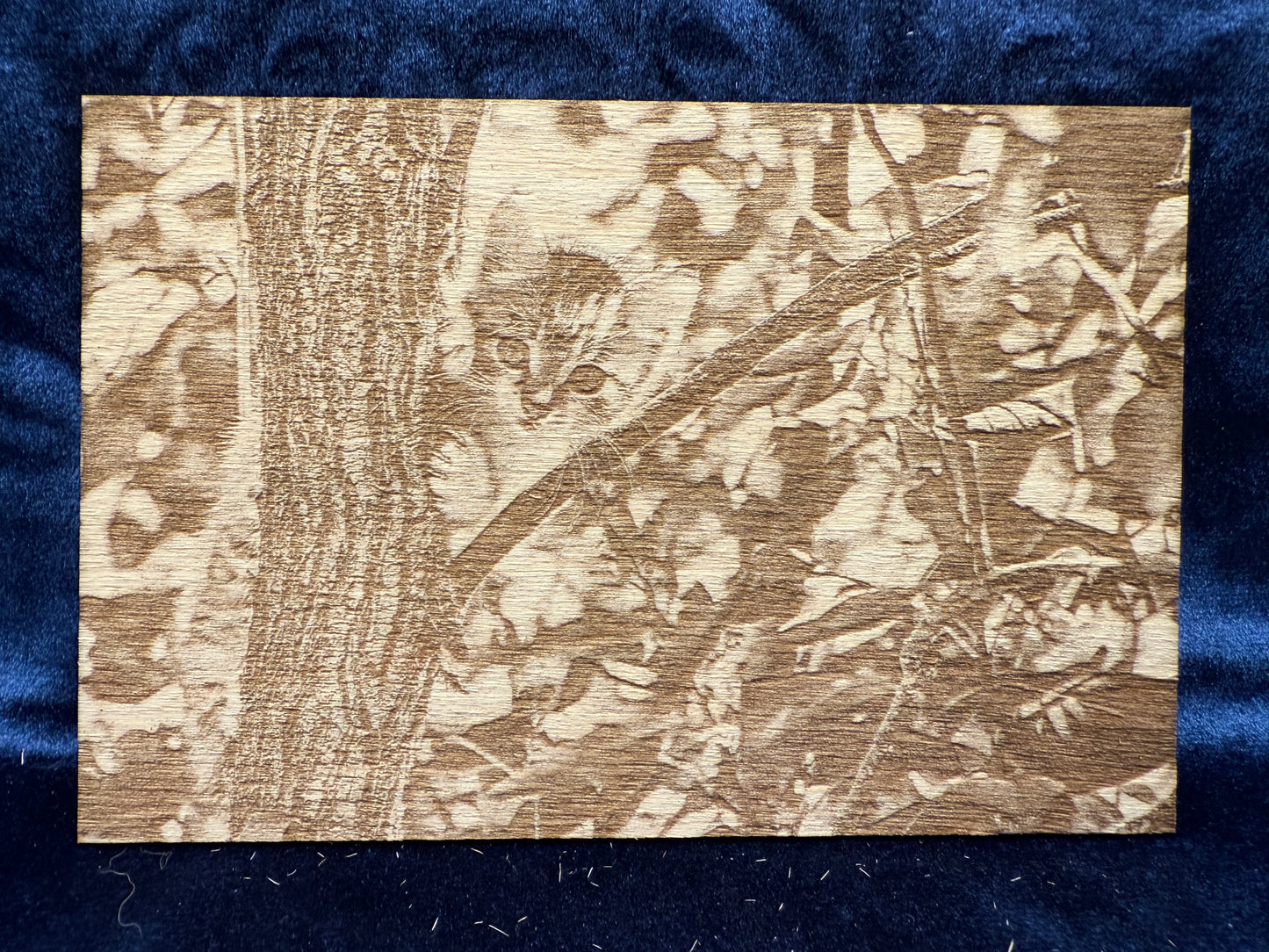 6"x4" Custom Laser-Engraved Portrait on Wood