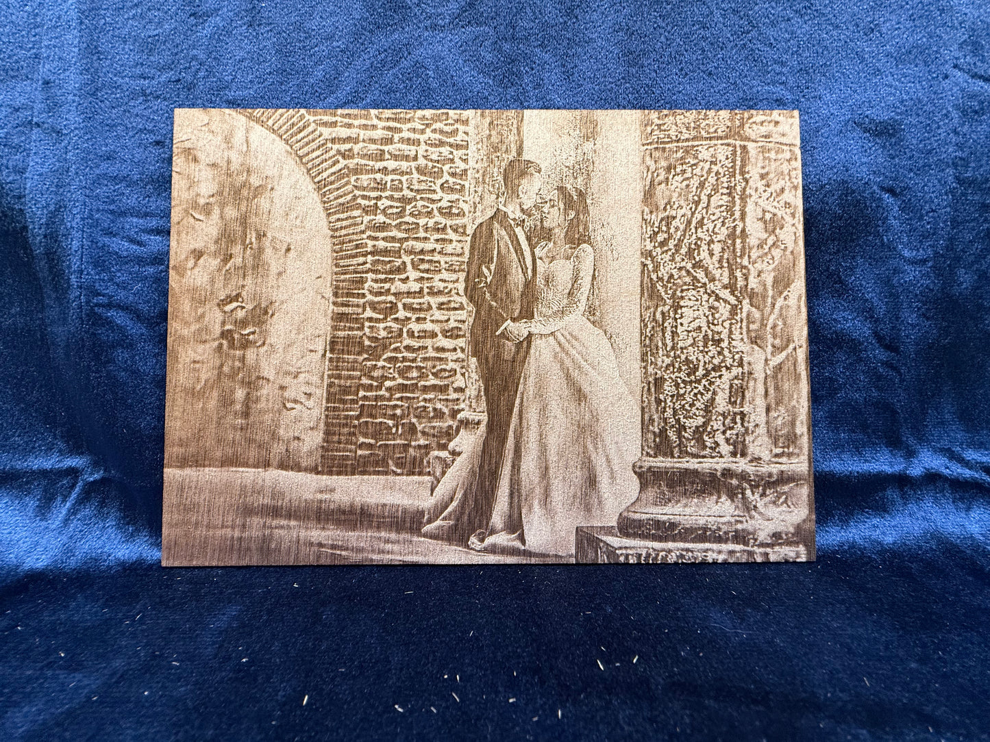 5"x7" Custom Laser-Engraved Portrait on Wood