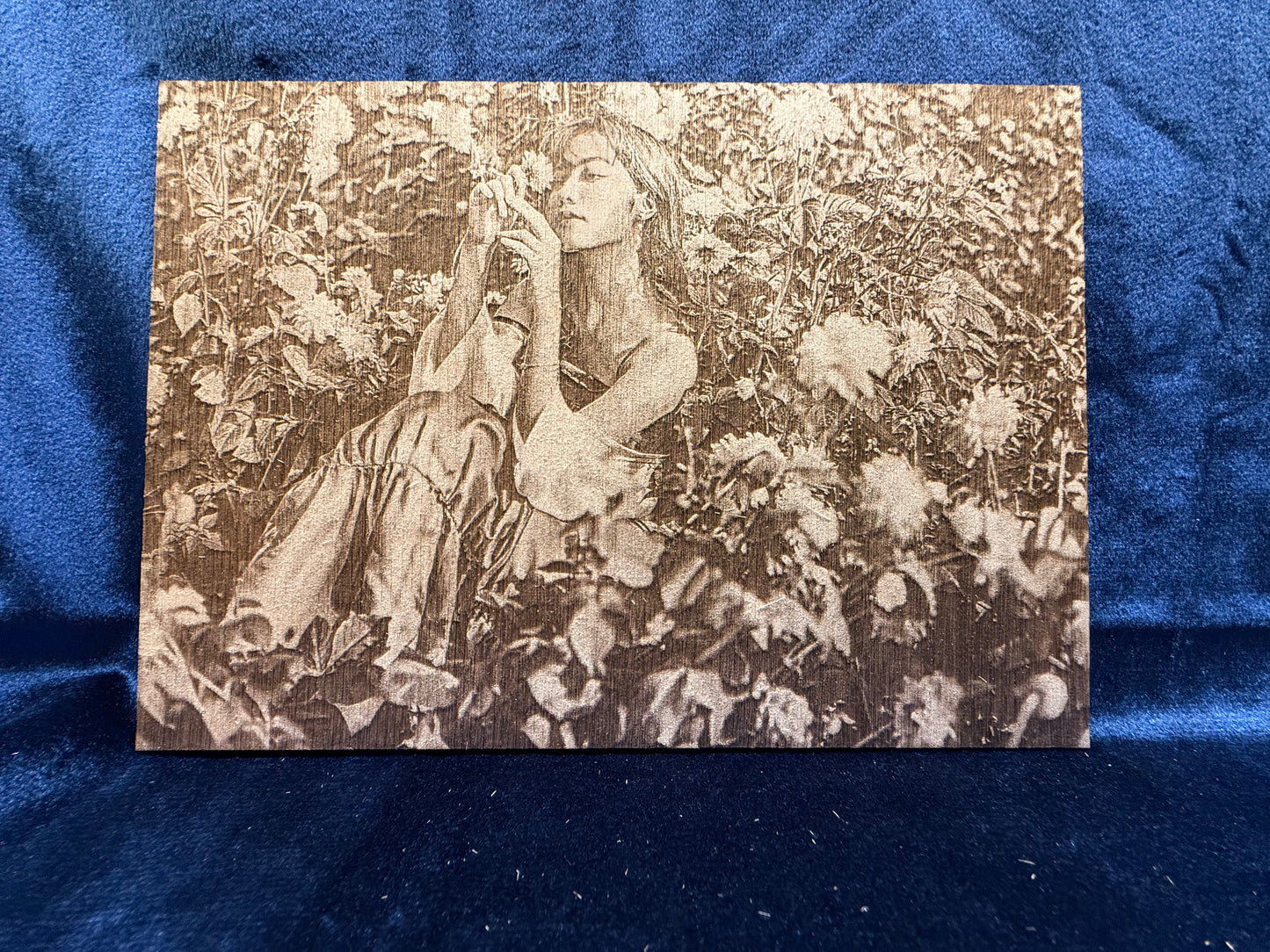 5"x7" Custom Laser-Engraved Portrait on Wood