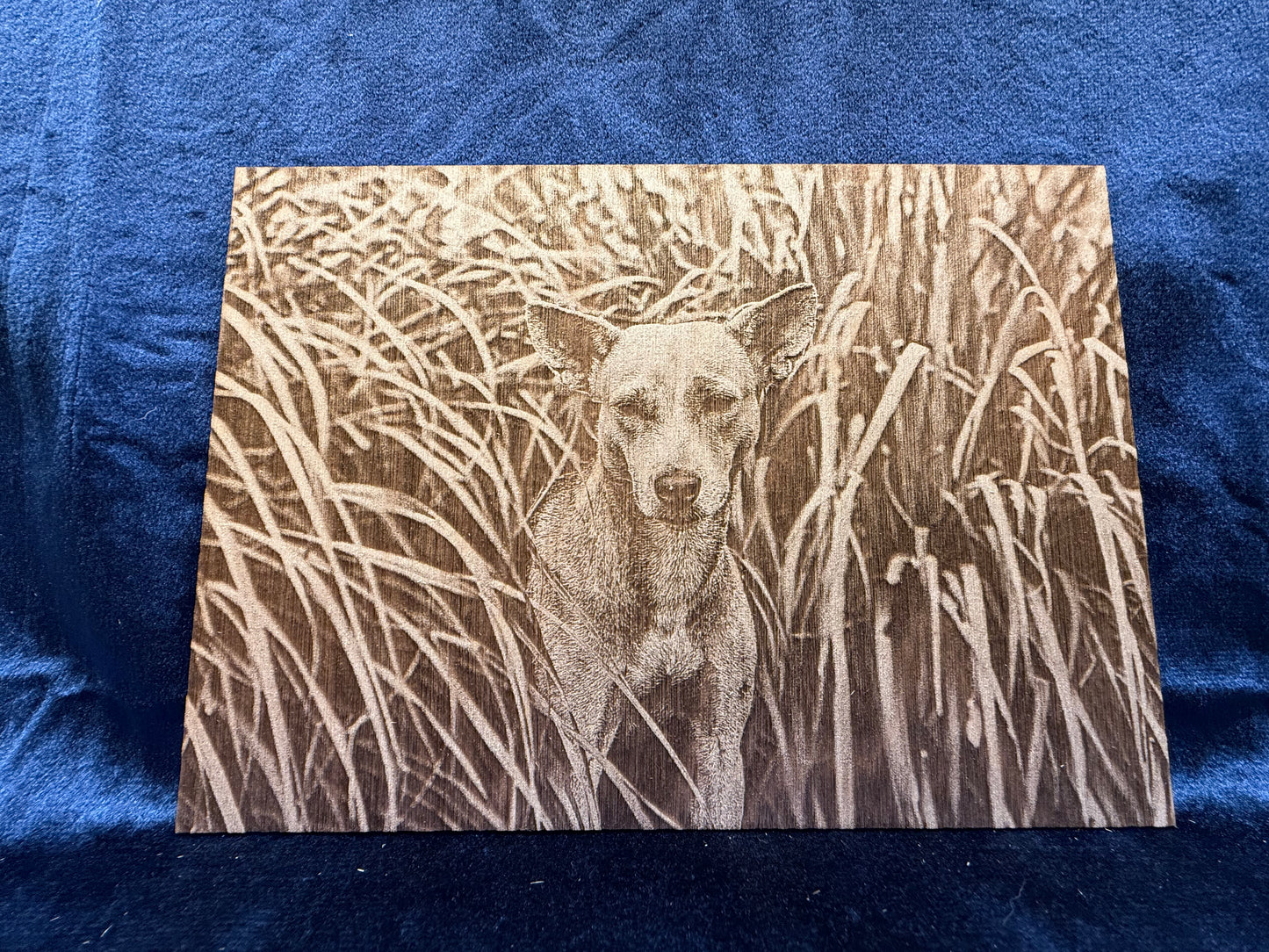 5"x7" Custom Laser-Engraved Portrait on Wood