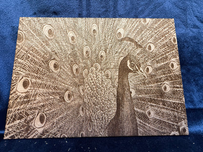 5"x7" Custom Laser-Engraved Portrait on Wood